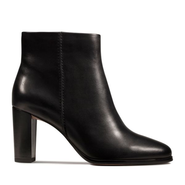 Clarks Womens Kaylin Fern Ankle Boots Black | CA-7251340